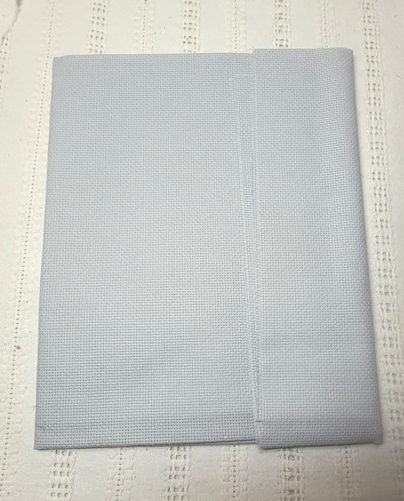 16ct Feather Light Blue Aida 36″ x 25″ Cross Stitch Fabric