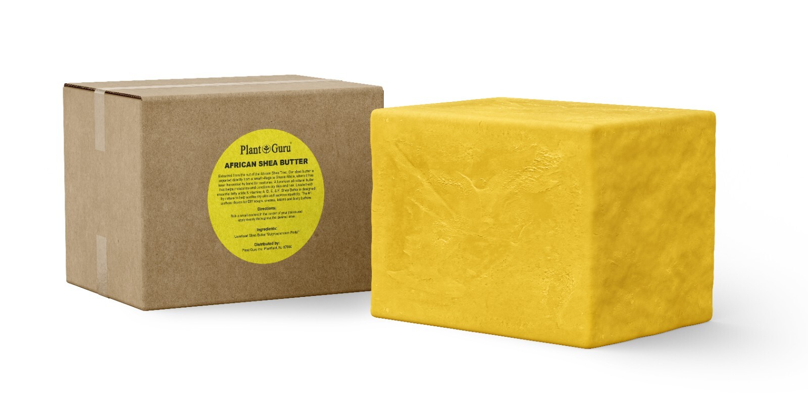 Raw African Shea Butter 3 lbs. Bulk YELLOW 100% Pure Natural Organic Unrefined