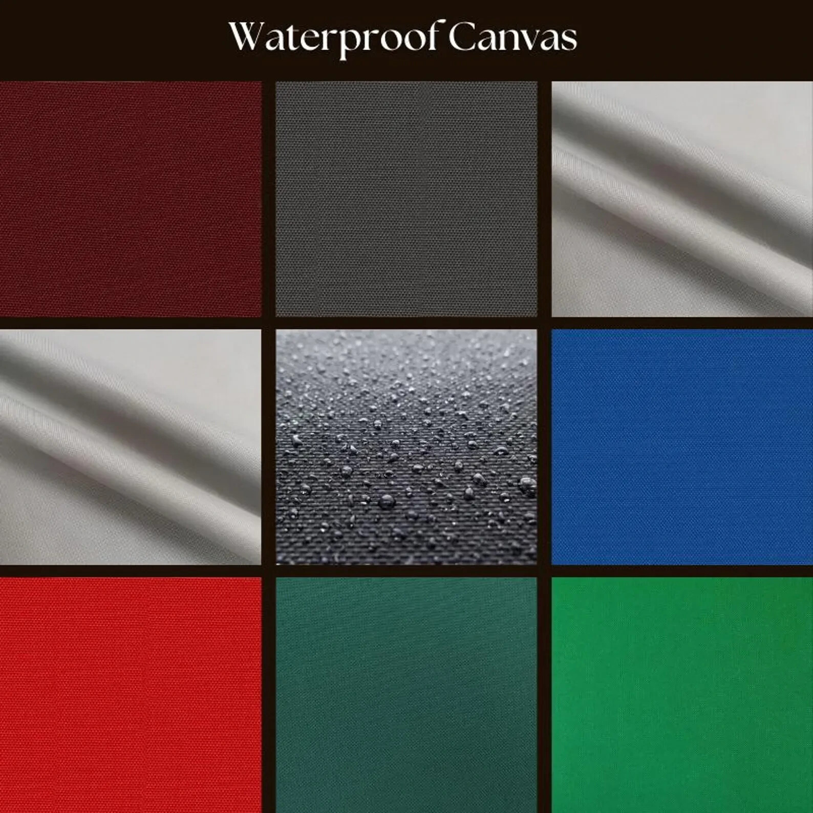Waterproof Canvas Fabric by The Yard– 600×300 Denier Outdoor,UV & Mold Resistant