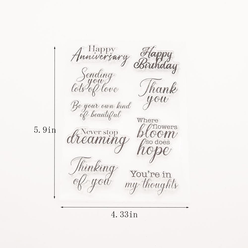 Small Blessings Words Clear Transparent Silicone Stamp Cards Scrapbooking