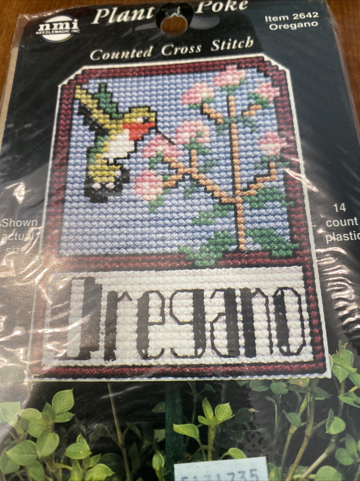 NMI Oregano Plant Poke Item# 2642 Cross Stitch Kit (2.5″ x 3.5″) – NEW