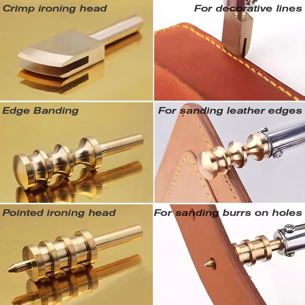 Electric Leather Heat Edge Creaser Machine Sealing Stamping Heater AC 100-230…
