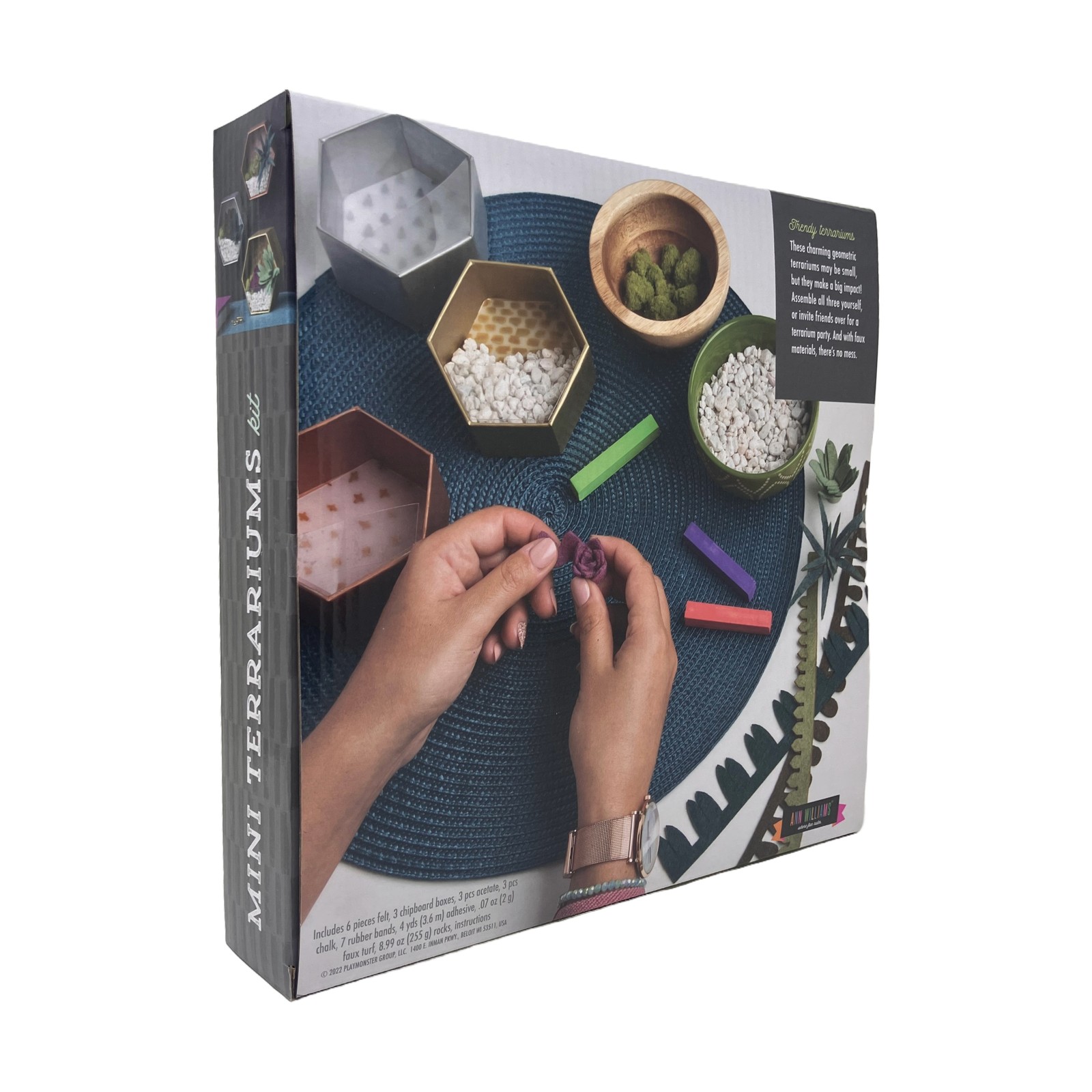 New – Ann Williams Craft Crush – Mini Terrariums Kit – Ages 13+ | 1-3 players