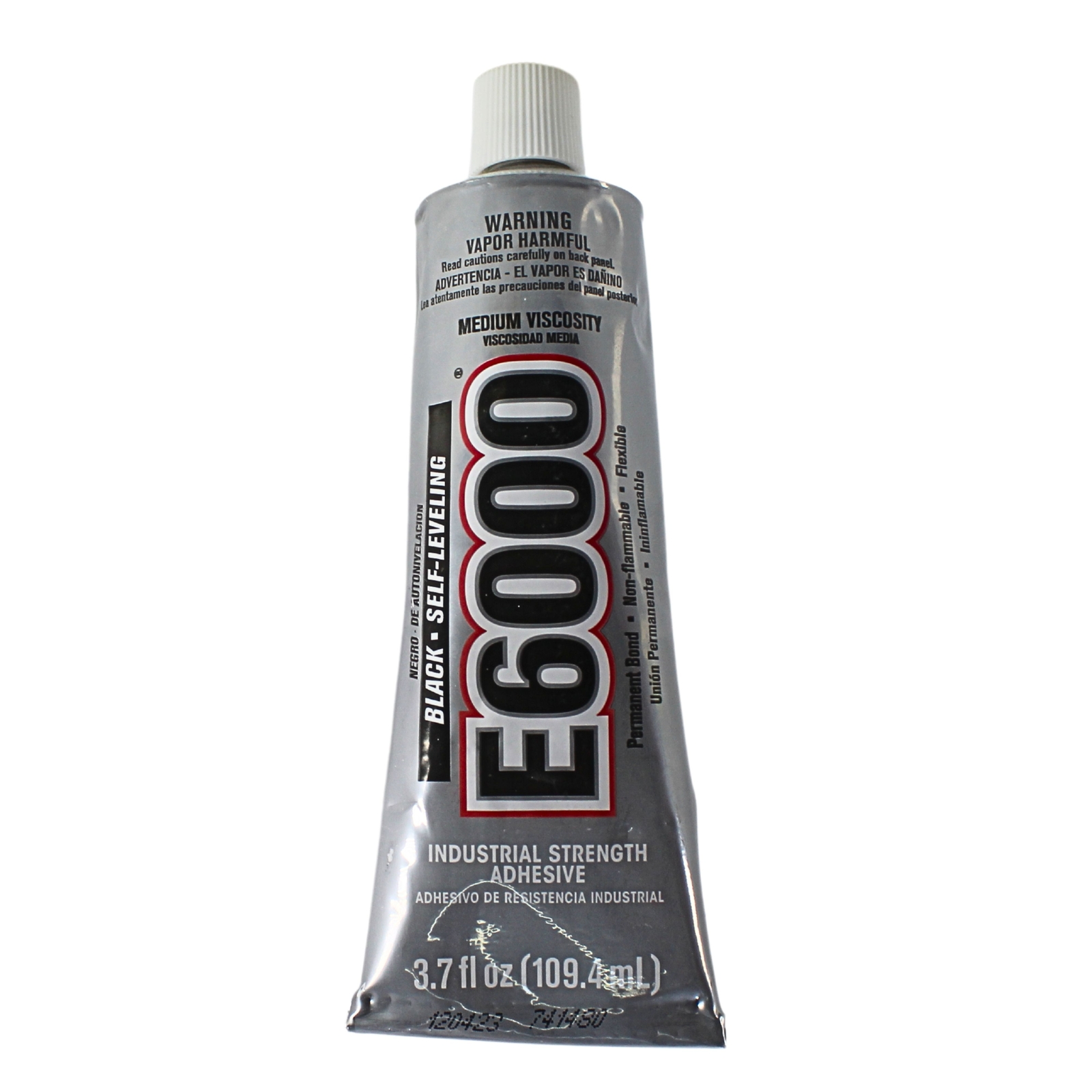 3.7 fl oz E6000 Black Industrial Strength Self Leveling Waterproof Adhesive