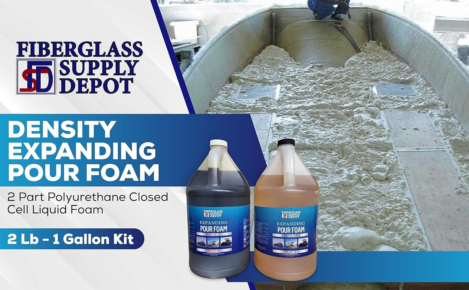 Quick-Cure Water Resistant Pour Foam – Enhanced Boat Flotation and Insulation