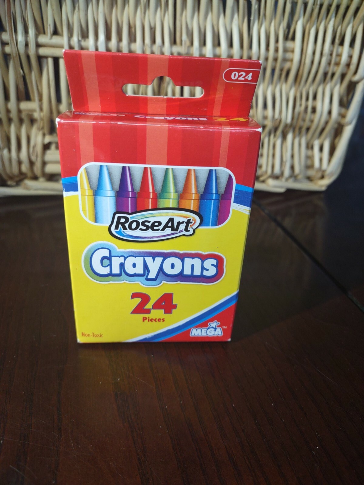 RoseArt Crayons 24 Pieces-Brand New-SHIPS N 24 HOURS