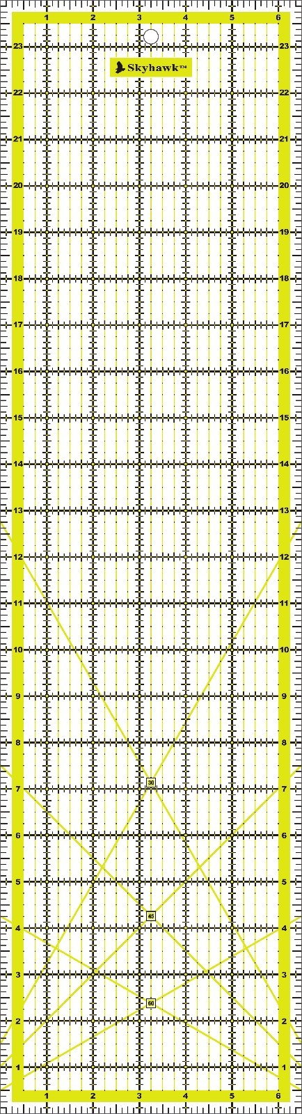 Acrylic Quilting Quilter’s Ruler Combo Pack of 2 – (24″ x 6.5″ and 9.5″ x 9.5″)