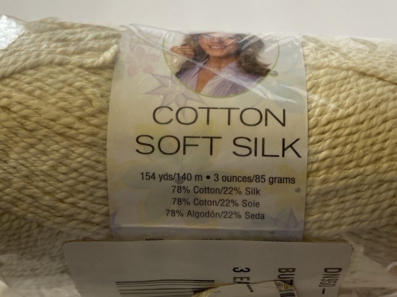 Premier Yarns Deborah Norville Cotton Soft Silk Butter Cream 3 Skeins New Sealed