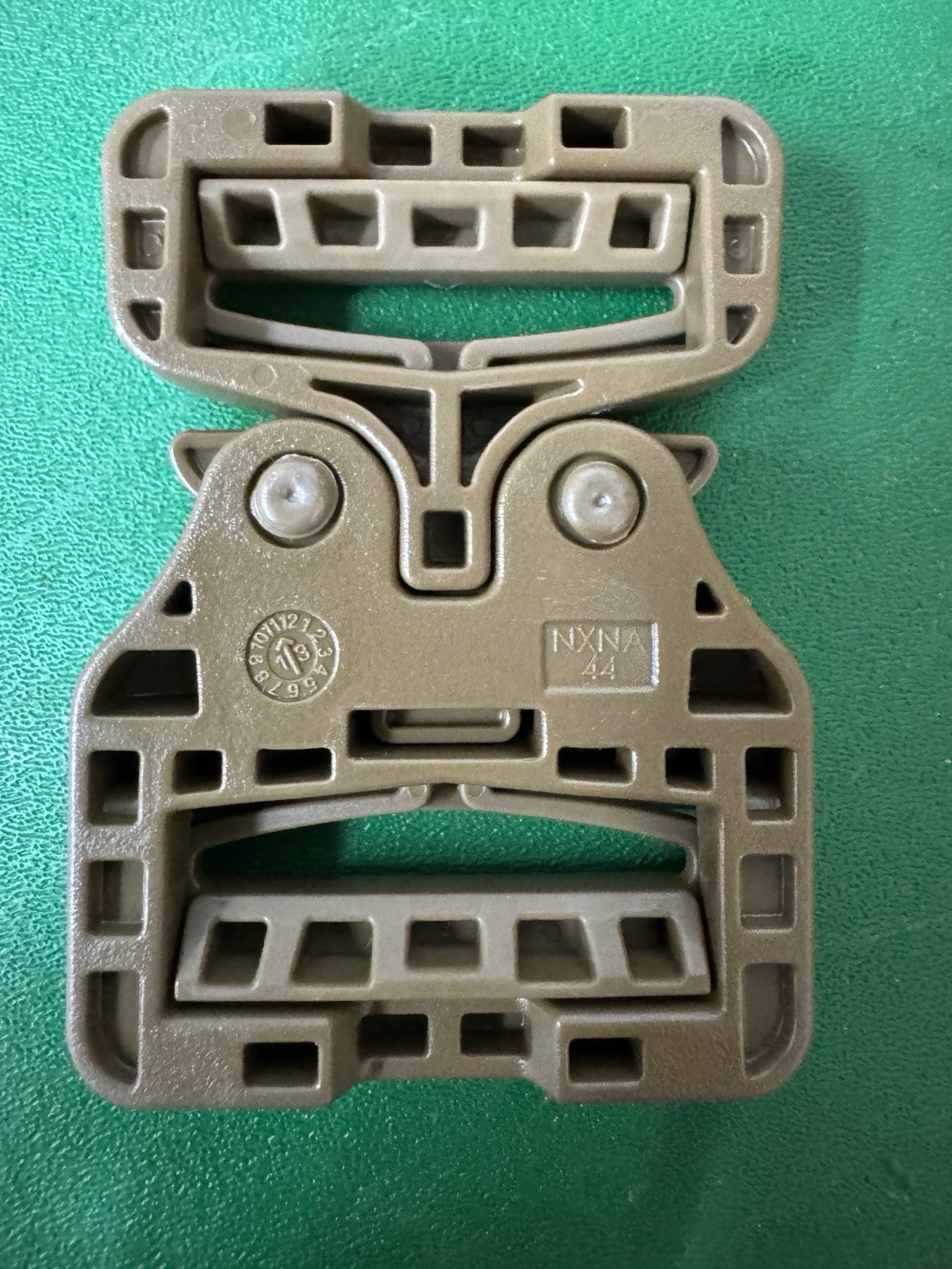 AustriAlpin ITW GT COBRA Buckle 1.75 W/Duel Slider Plastic Quick Release Coyote