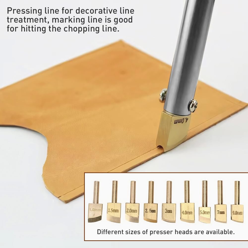 Electric Leather Heat Edge Creaser Machine Sealing Stamping Heater AC 100-230…