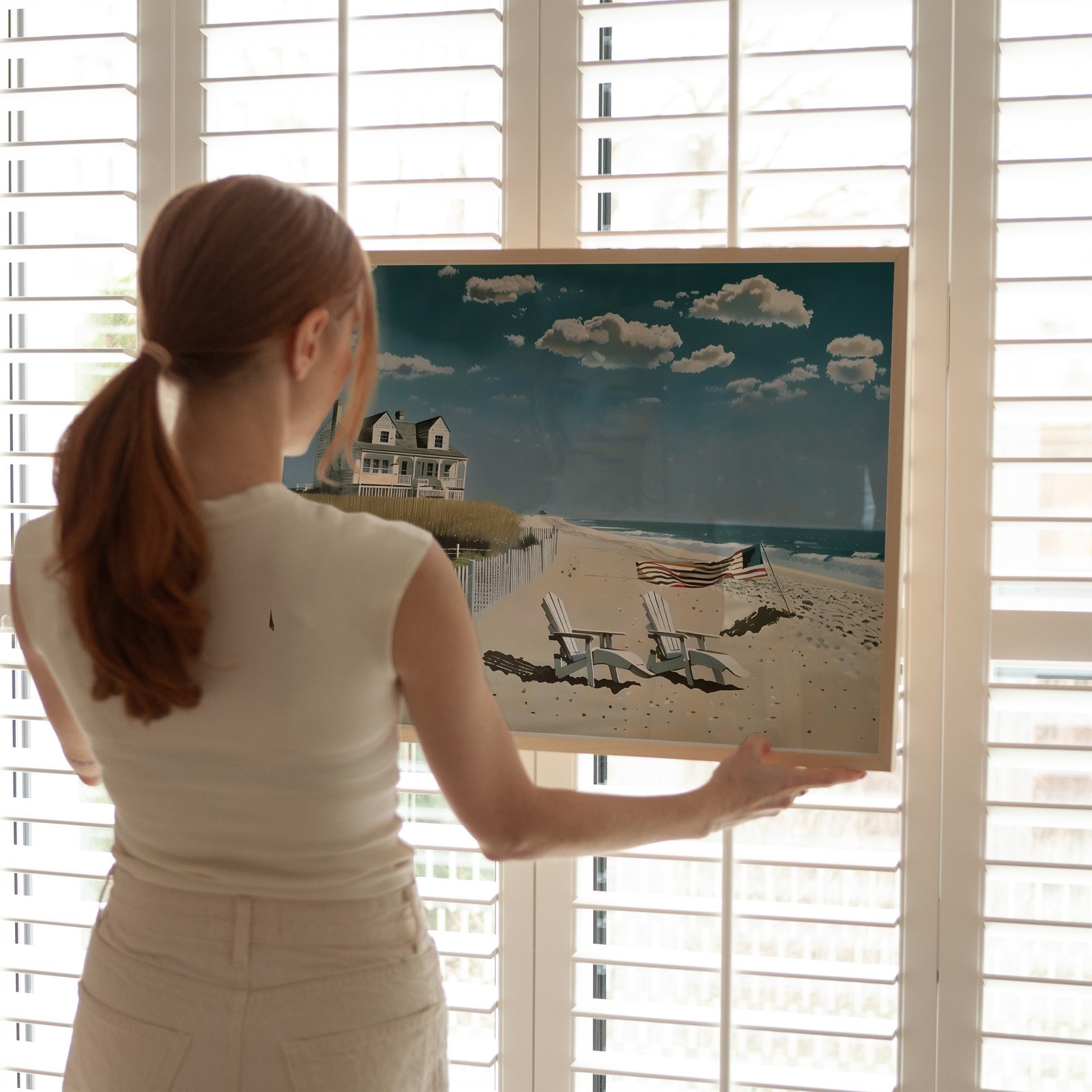 Coastal Beach House Wall Art Poster – Serene Seaside Decor Home Decor