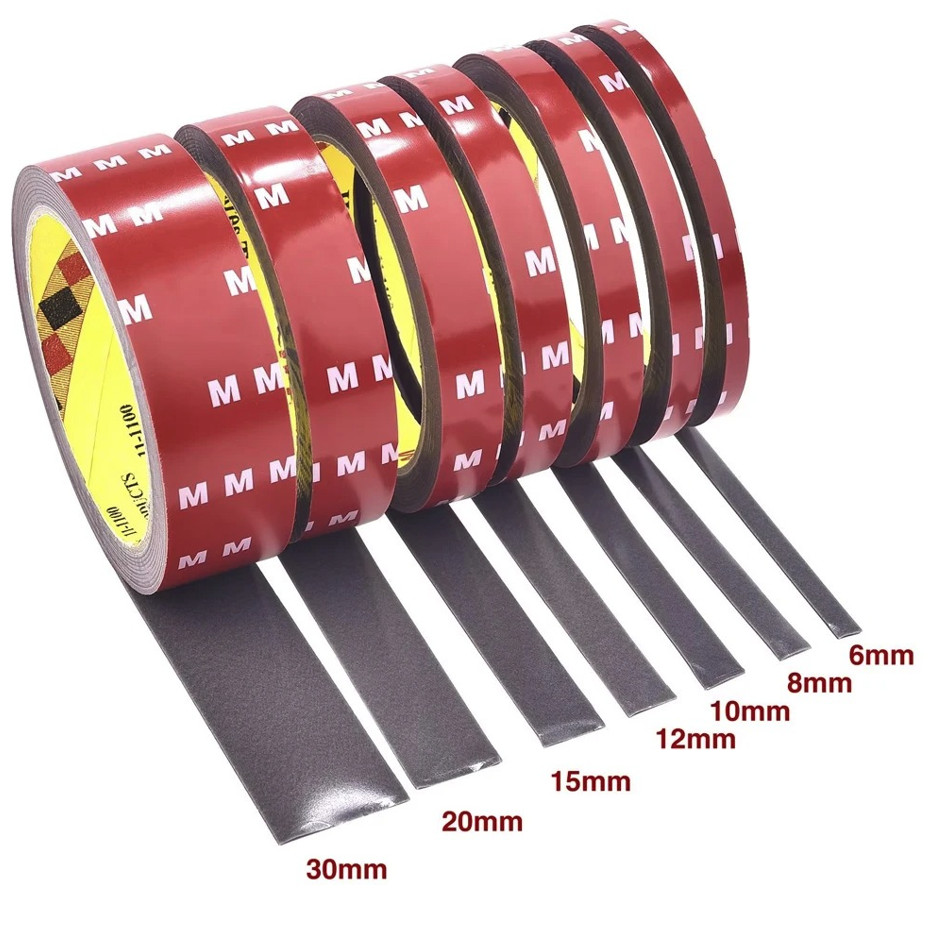 1pc 3M Strong Double Sided Acrylic Tape High Temp Resistant Auto Fixing – NEW