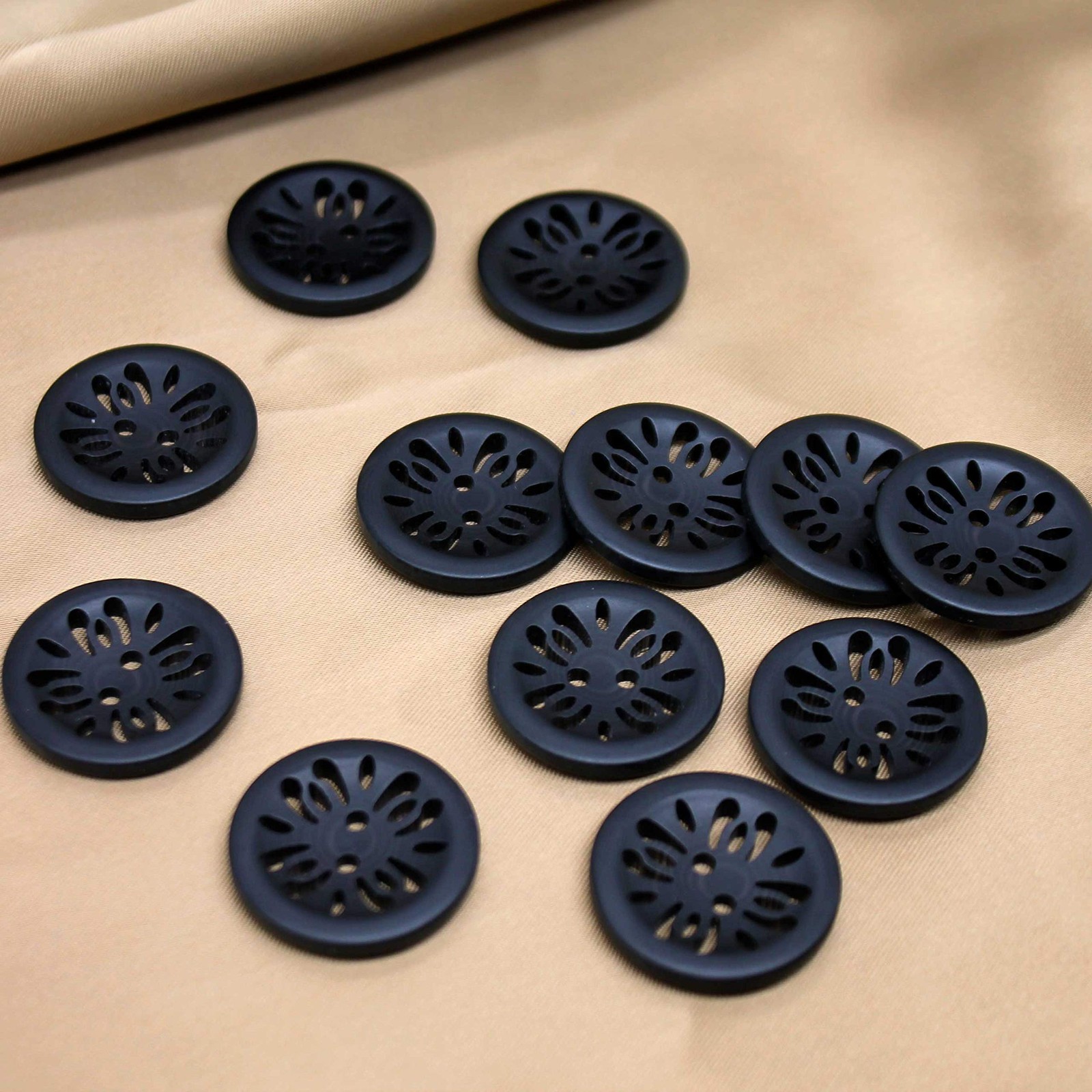 Raydodo 12 Pcs 25 millimeters x 25 x 3.9 millimeters, 1-Black