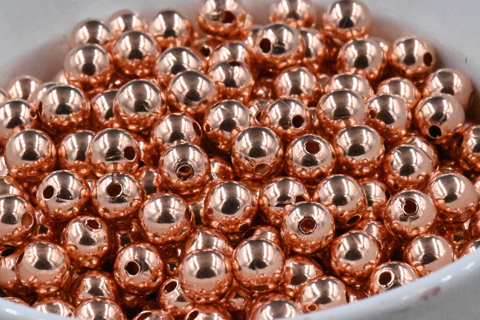 Real Copper Round Beads, 2mm 3mm 4mm 5mm 6mm 8mm 9.5mm