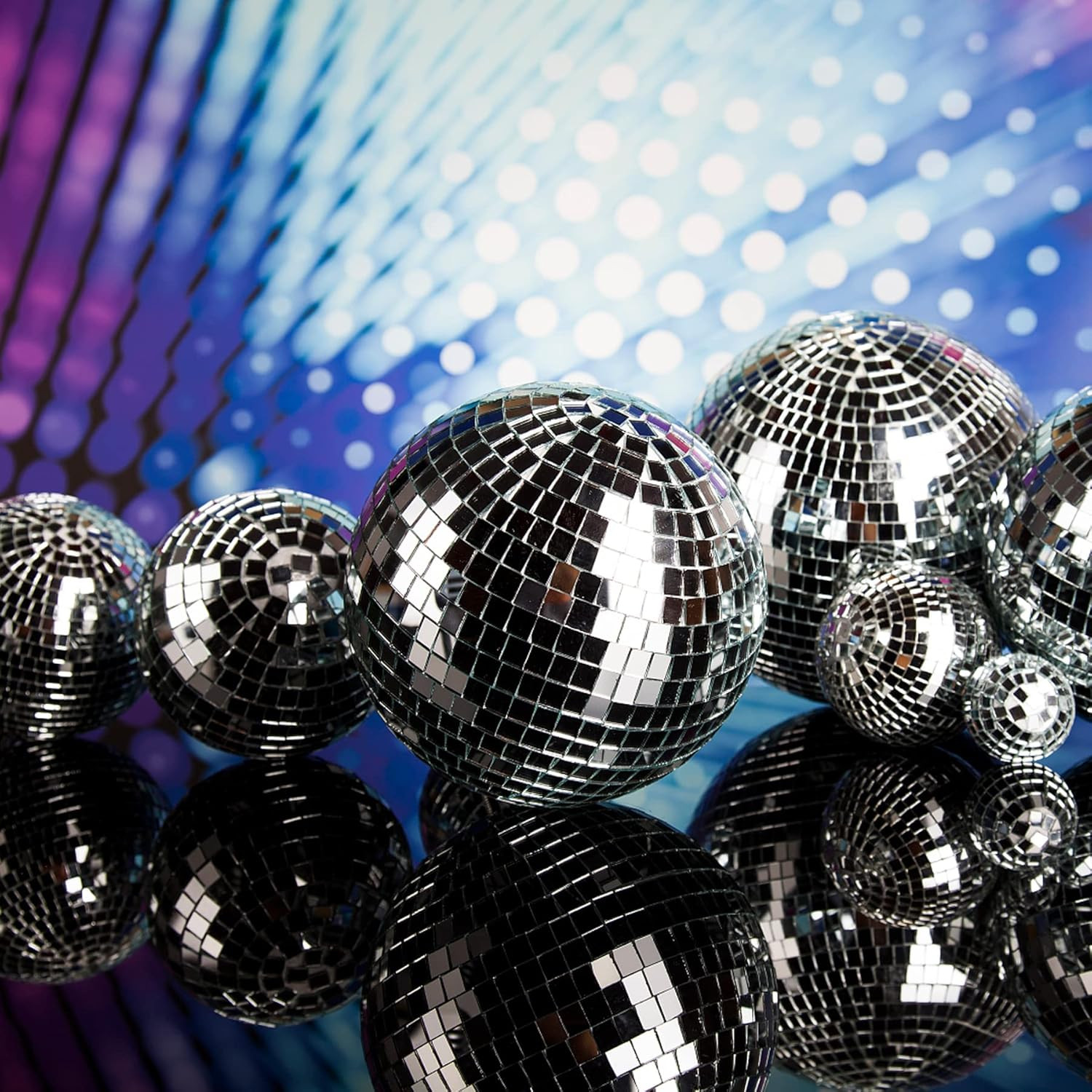 18000 PCS 5 X 5 Mm Mini Square Disco Tiles Silver | Self-Adhesive Mirror Mosaic