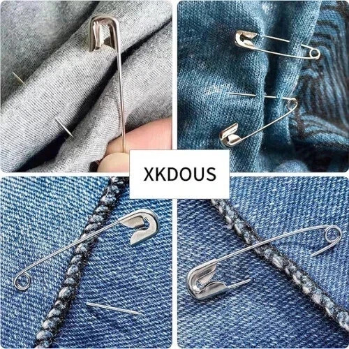 Safety Pins – 150 PCS Safety Pins Assorted – 3 Different Sizes – Silver