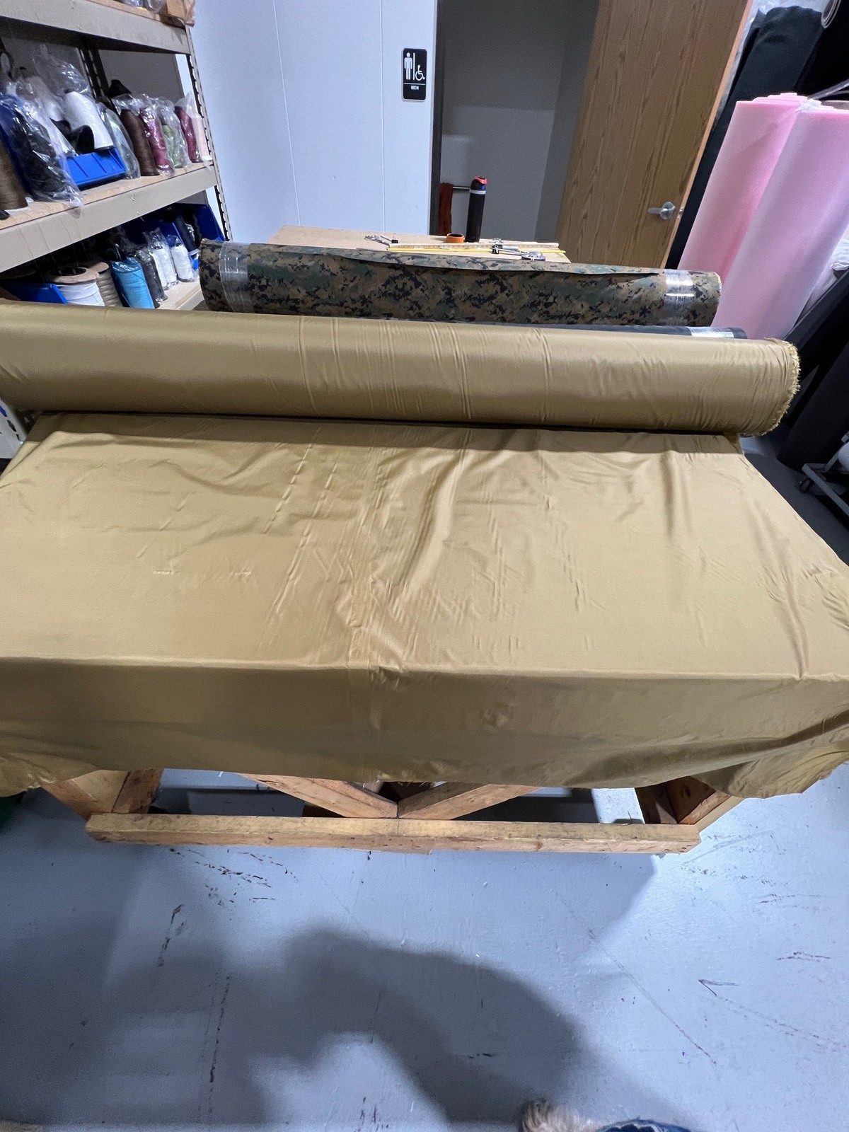 Tan 498 RipStop Nylon Parachute Material Fabric