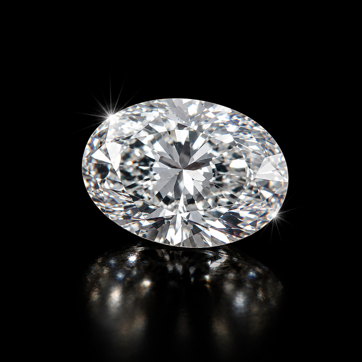 4 Ct Lab Grown White Diamond Oval Cut VVS1 D Grade Loose Stone 1 Pc