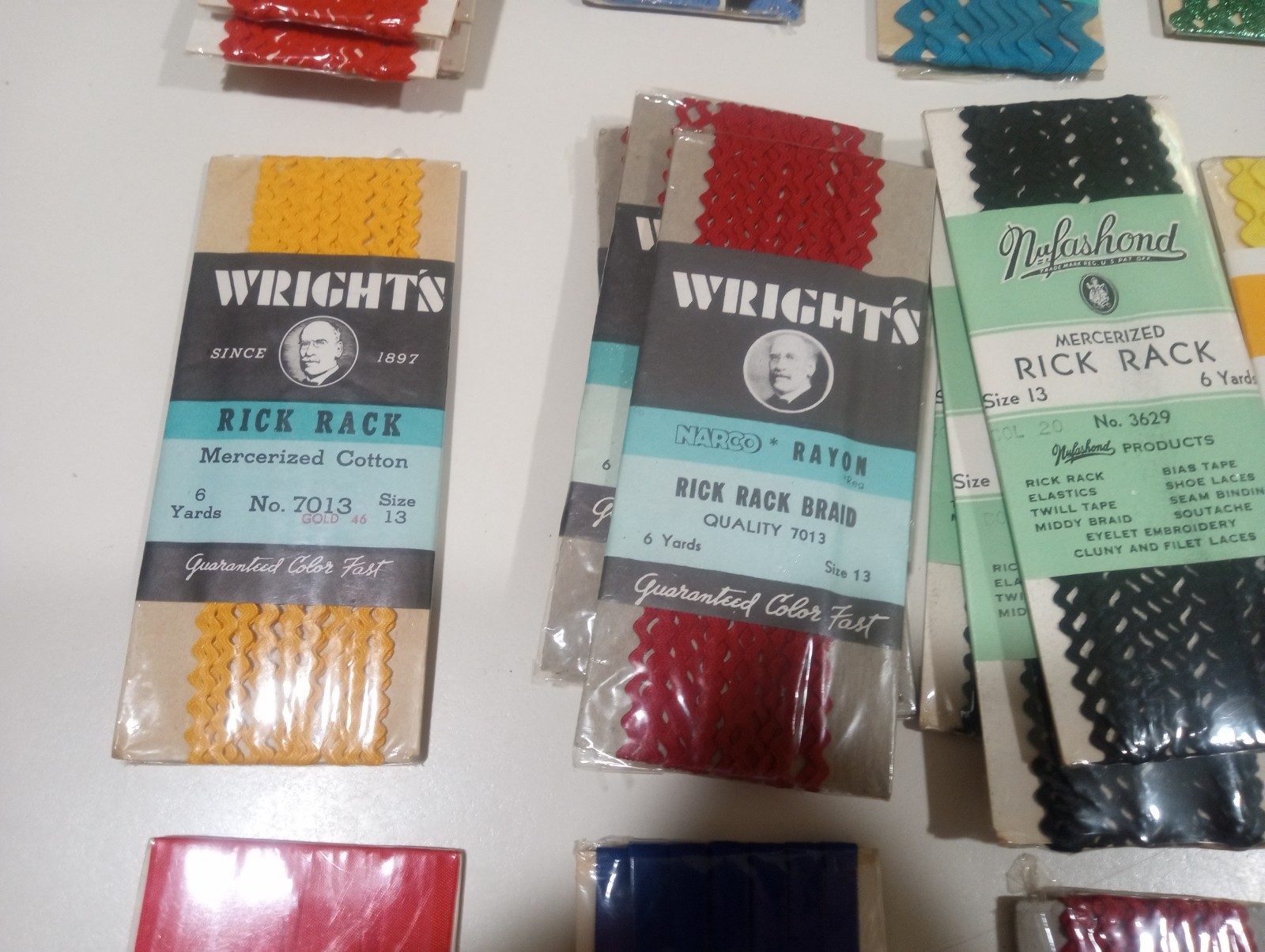 Huge lot of Double Fold Bias Tape Single Fold Rick Rack And The Like