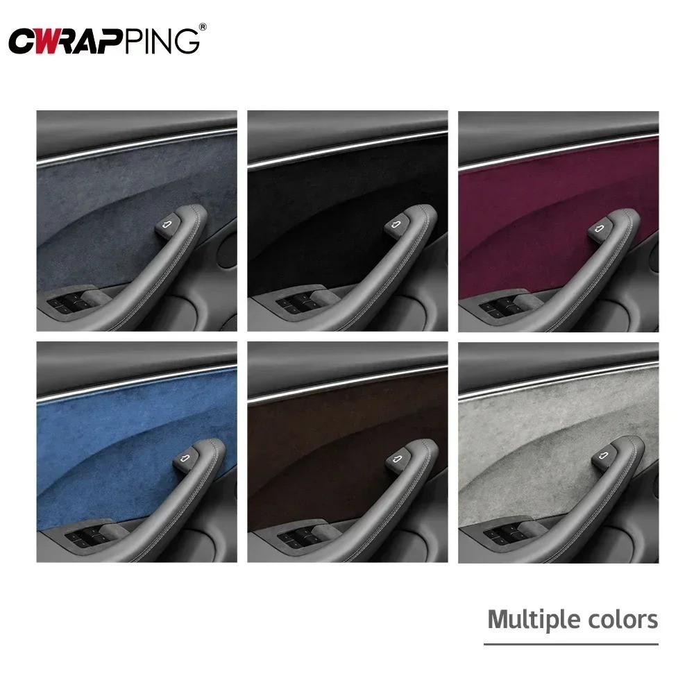 Car Interior Modification Stickers High-quality Suede Fabric Vinyl Auto Self-add