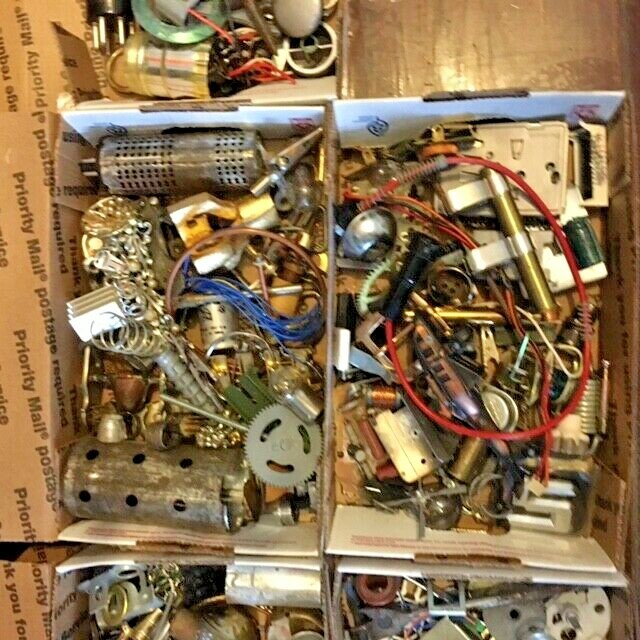 1 Pound lot Steampunk Parts for Artists-Bulk Priced #NJ27