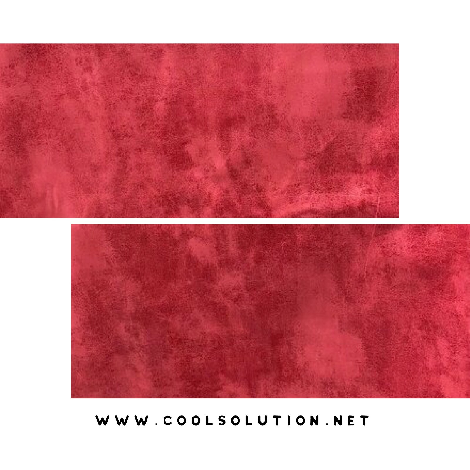 Leather Sheet, Smooth Leather Hard Rock Rose Red Leather for Fringe 1.0 – 1.4 mm