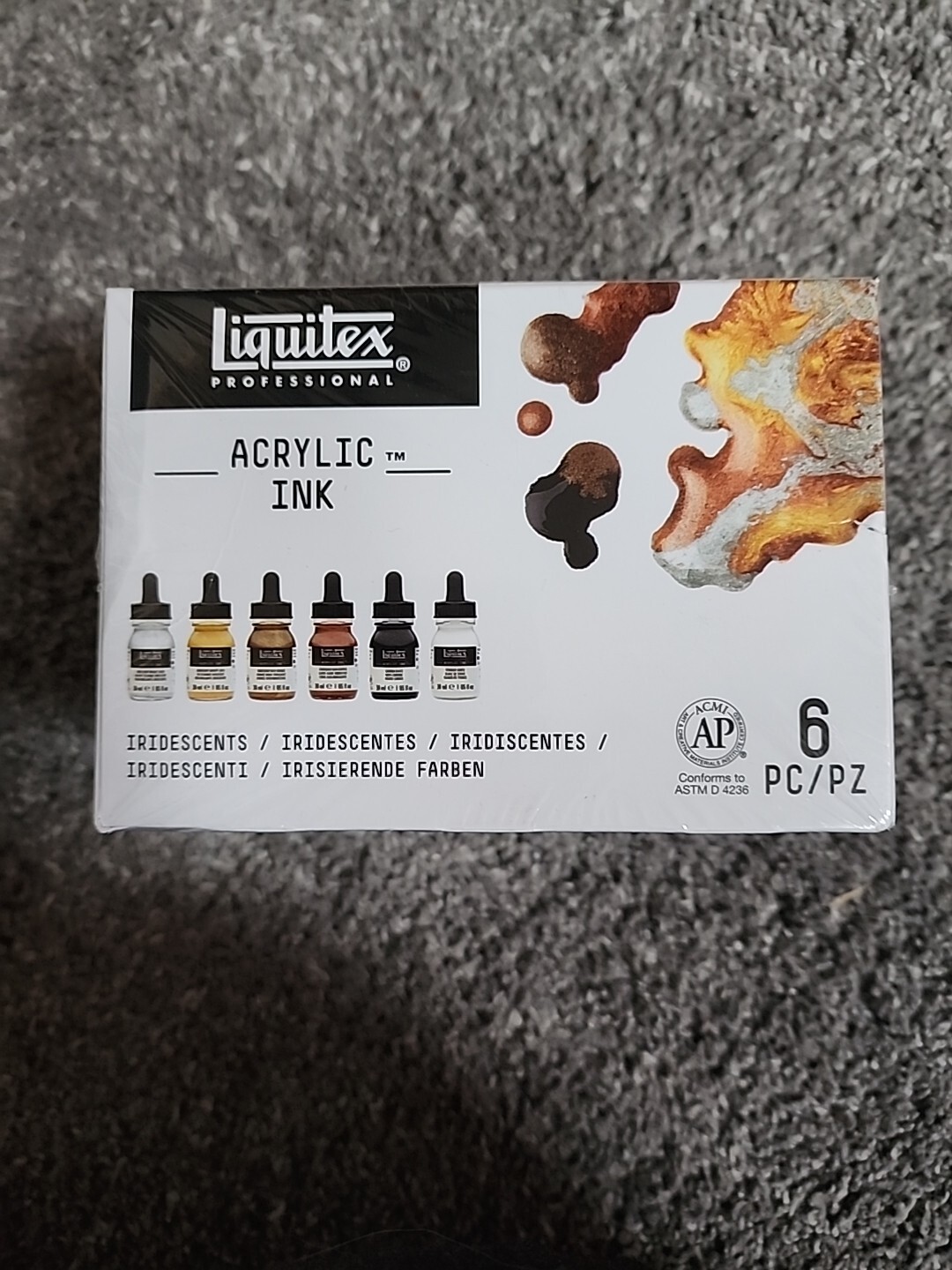 Liquitex Acrylic Ink Iridescents Set, 6pc