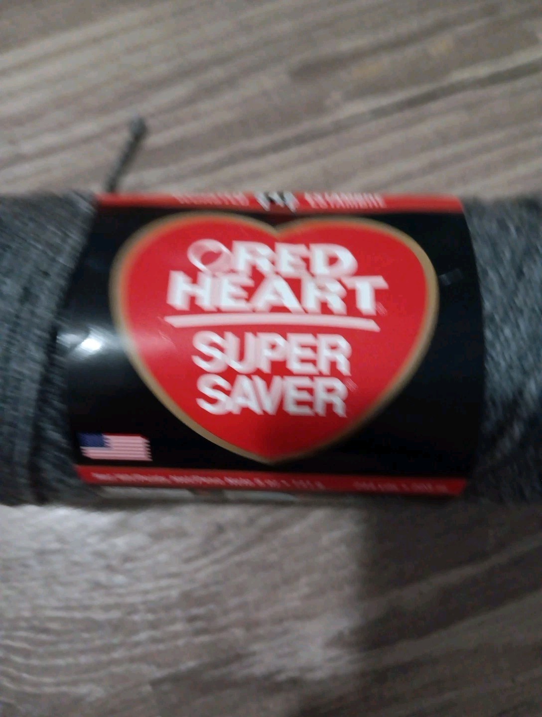 Red Heart Super Saver GREY HEATHER 5 Oz/244yd (New)+ VIBRANT ORANGE 2.9oz (Used)