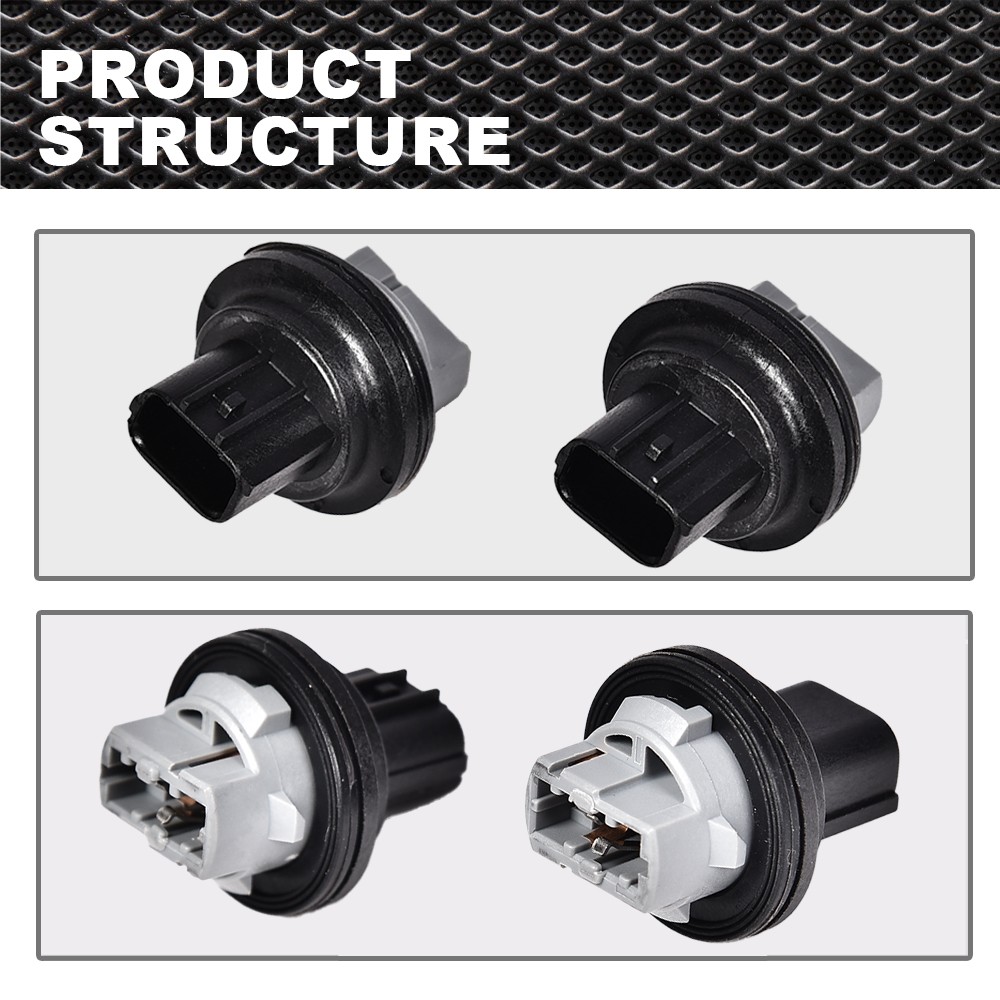 2PCS Front Turn Signal Light Connector Plug Bulb Socket For Dodge Dart 2013-2016