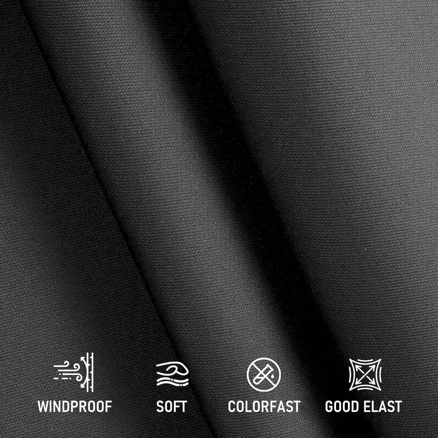 Black 60″W Interior Flat Knit Material for Truck Roof Headliner Fabric Foam Back