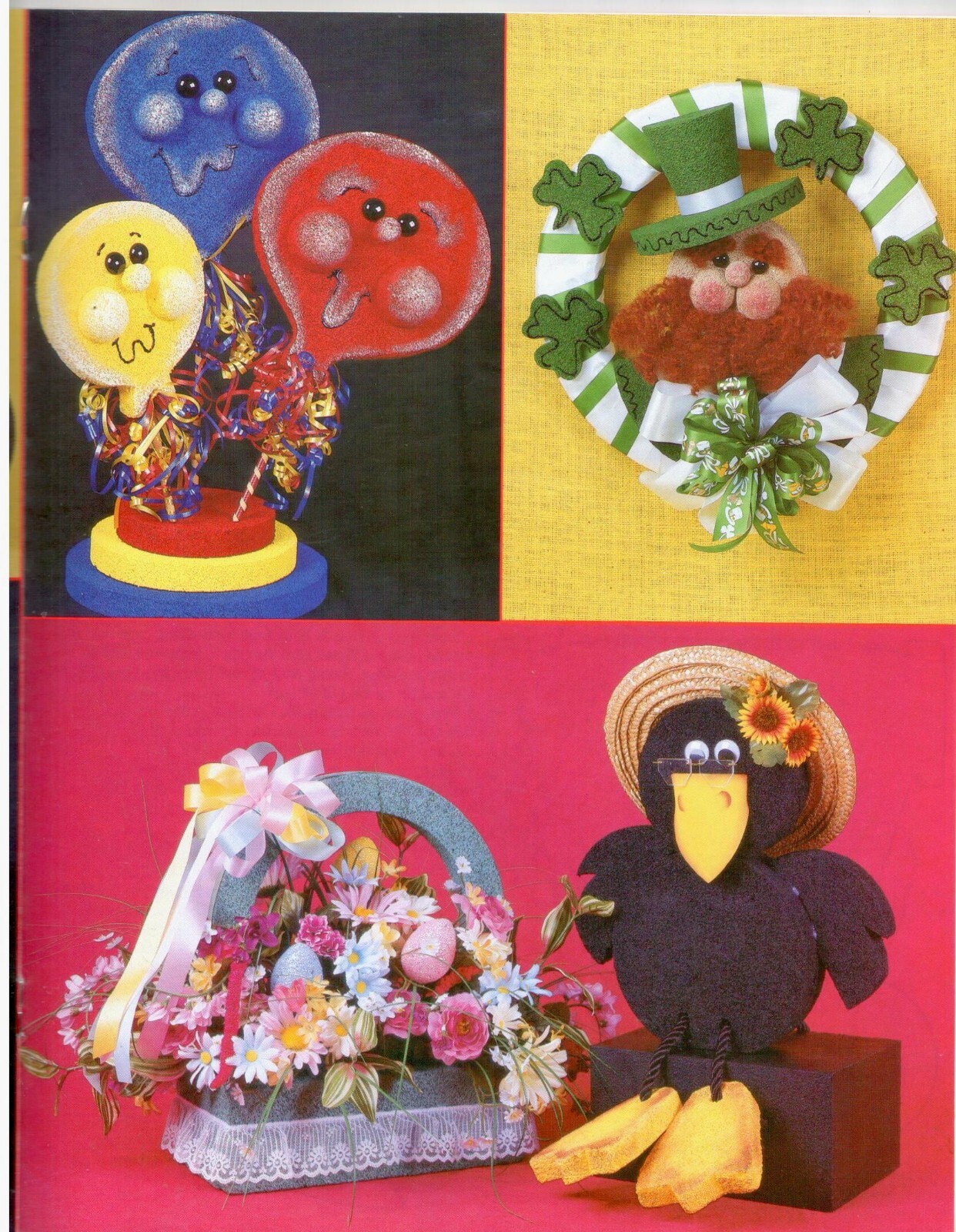 Styrofoam for the Holidays VTG Seasonal All Ages Kid’s Craft Projects Patterns