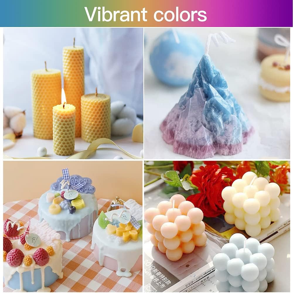Candle Dye 20 Colors Liquid Candle Making Dye for DIY Candle Making Supplies Kit