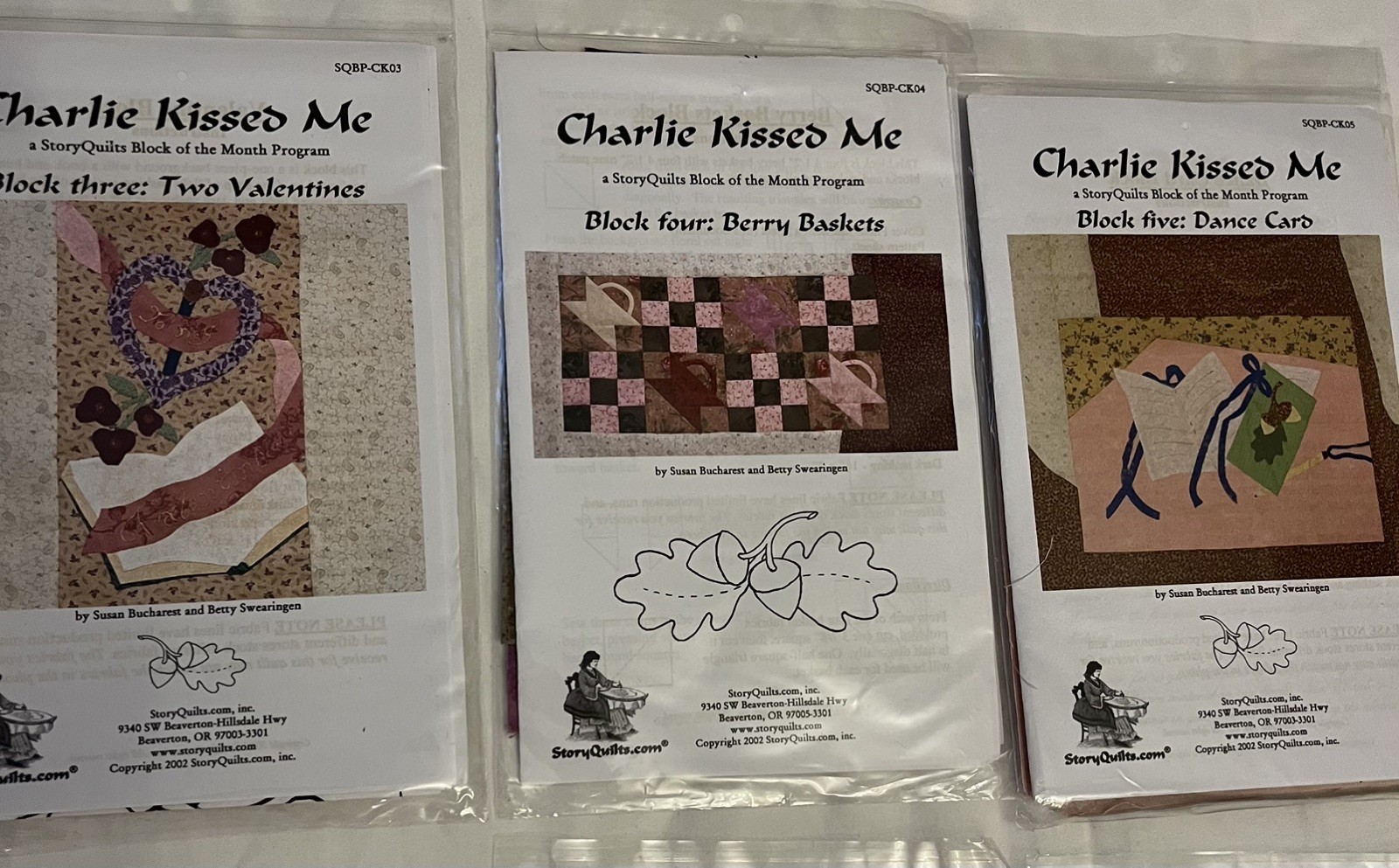 2014 Charlie Kissed Me A StoryQuilts Block Of The Month Prgm (All Blocks 1-14)