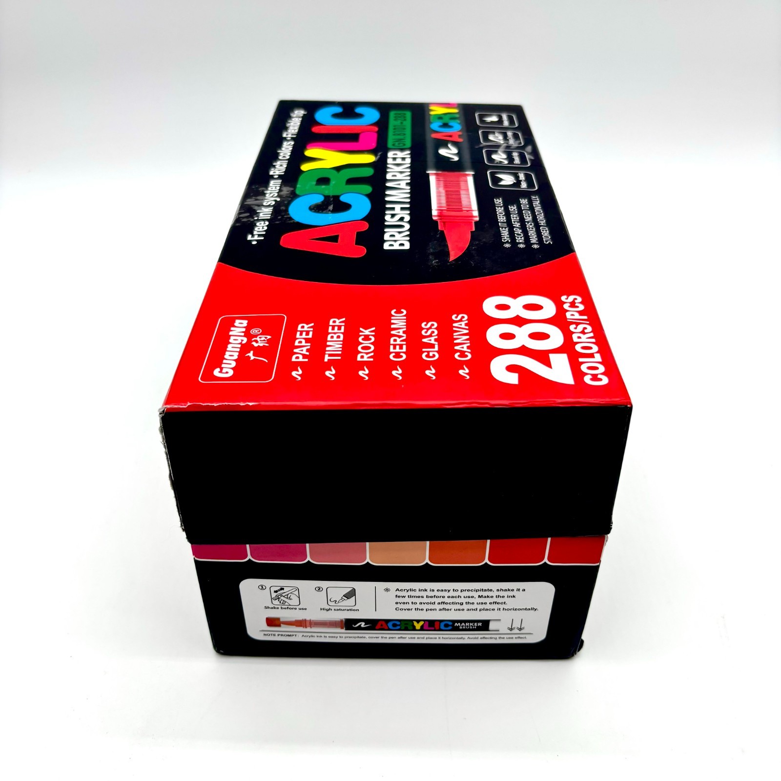 GuangNa Non-Toxic Brush Water-Based Acrylic Marker GN. 8101-288 – 288 Colors
