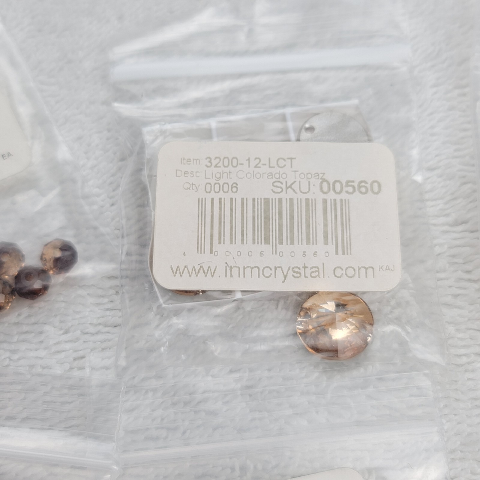Swarovski Crystal Bead Lot Copper Rose Gold Tone Findings Chain Mixed Qty