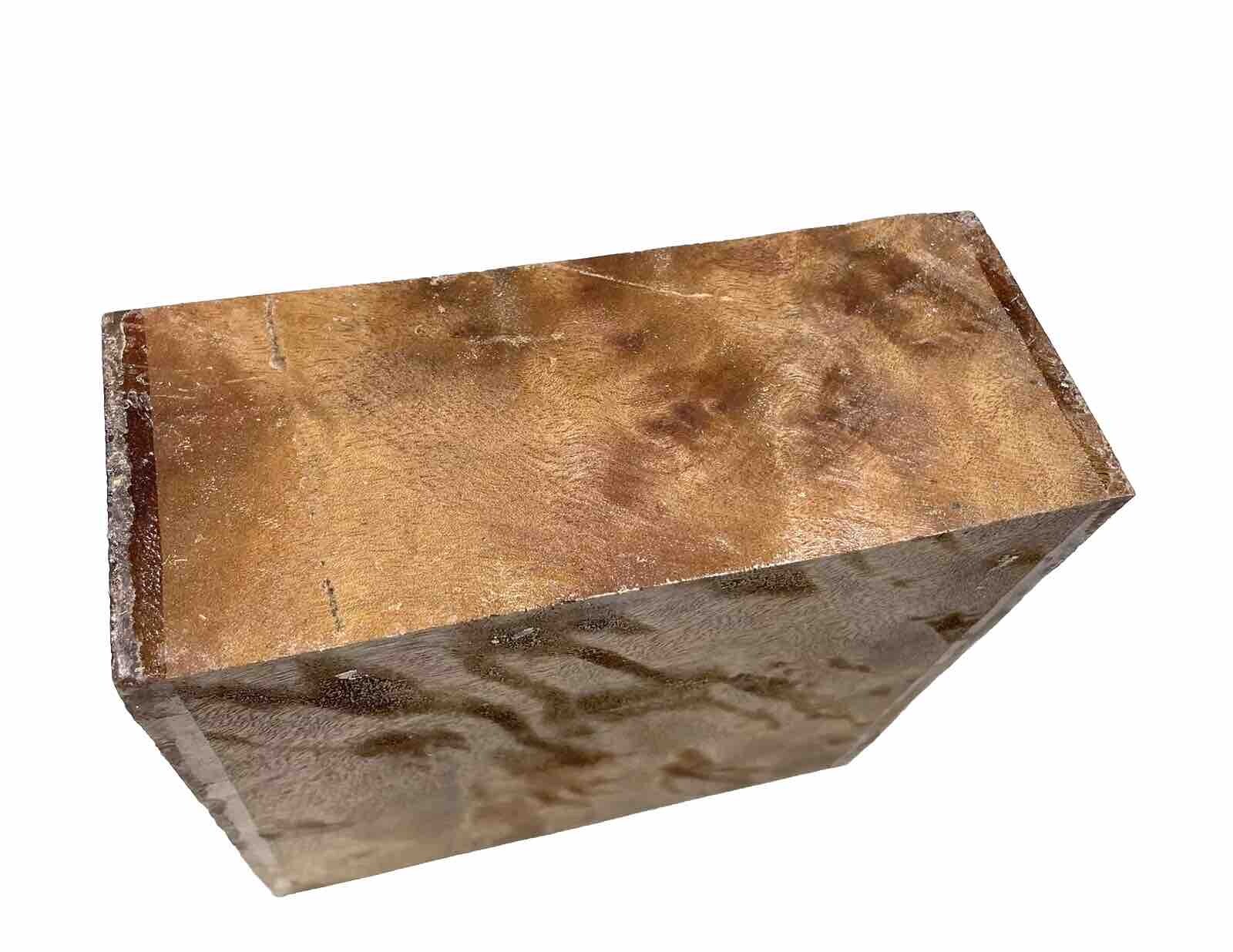 Camphor burl Wood Bowl turning blank 6-7/8” x 6-7/8” x 2-3/4” (d20) air-dried