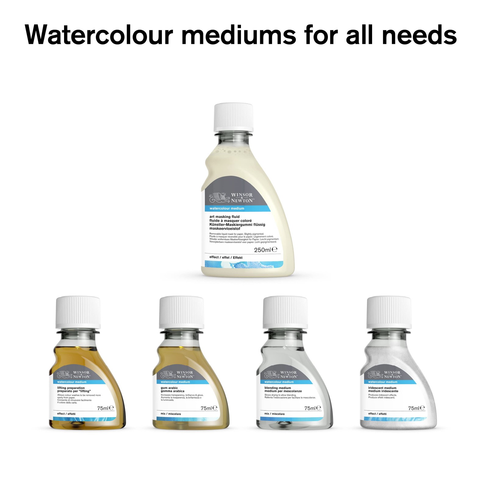 Winsor & Newton Watercolor Medium, 2.5 Fl Oz (Pack of 1), texture medium
