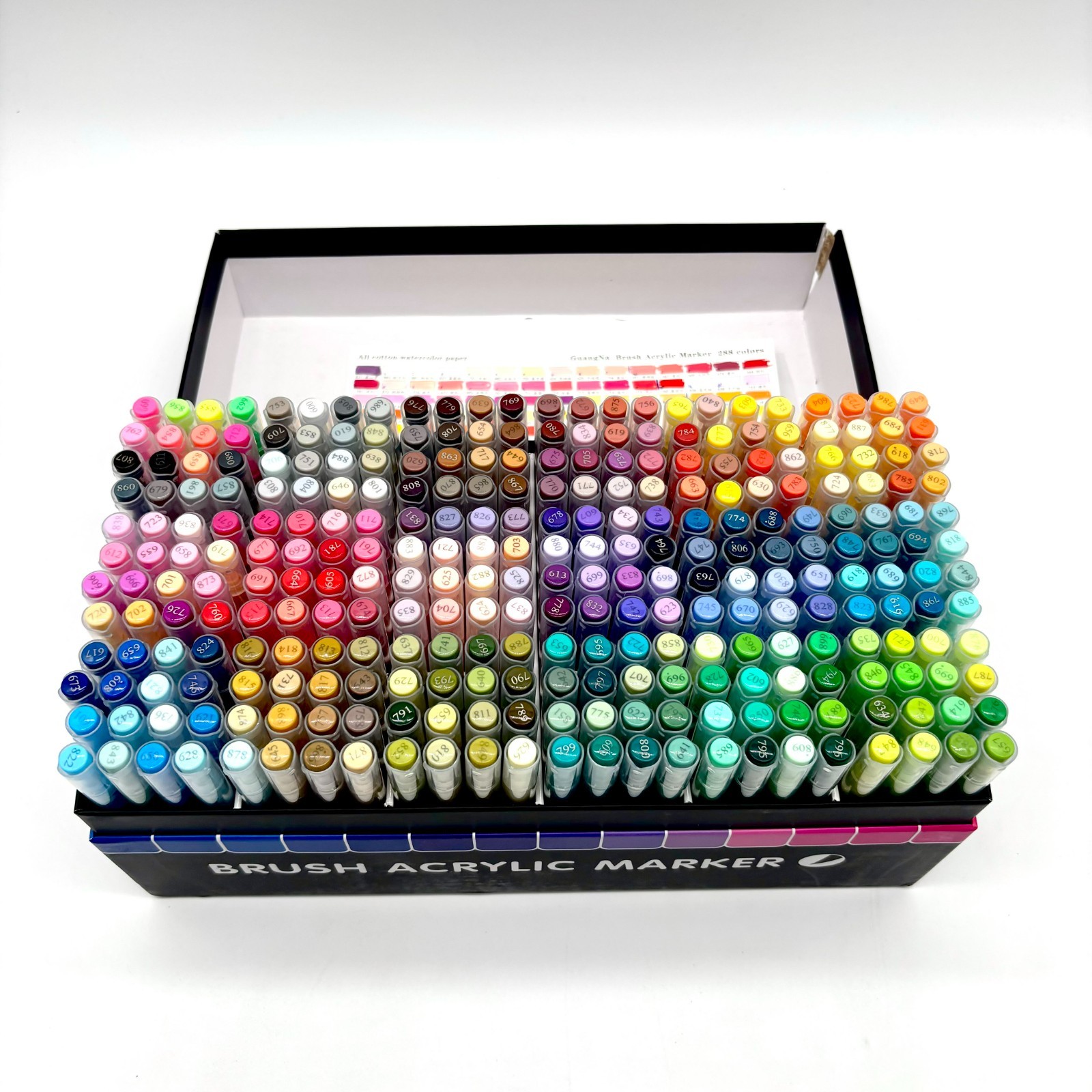 GuangNa Non-Toxic Brush Water-Based Acrylic Marker GN. 8101-288 – 288 Colors