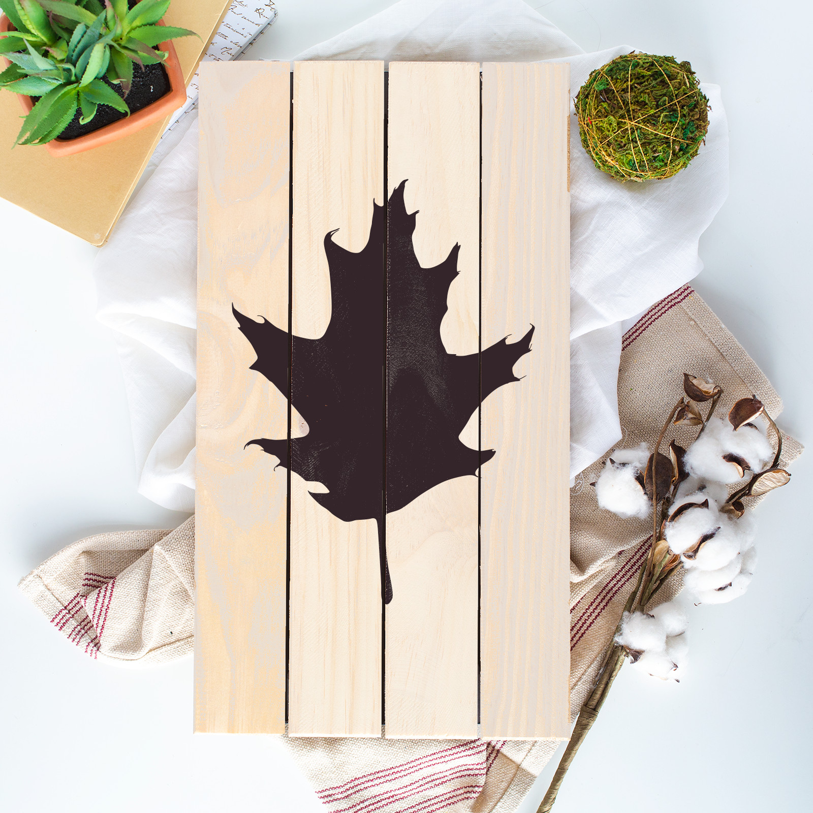 Oak Leaf Stencil – Durable & Reusable Mylar Stencils