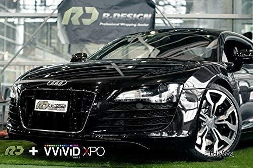 VViViD Black High Gloss Realistic Paint-Like Microfinish 2ft x 5ft,