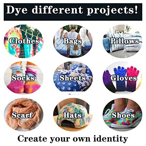 Tie Dye Kit 20 Colors Permanent Fabric Dye Set For Kids Adults DIY Craft