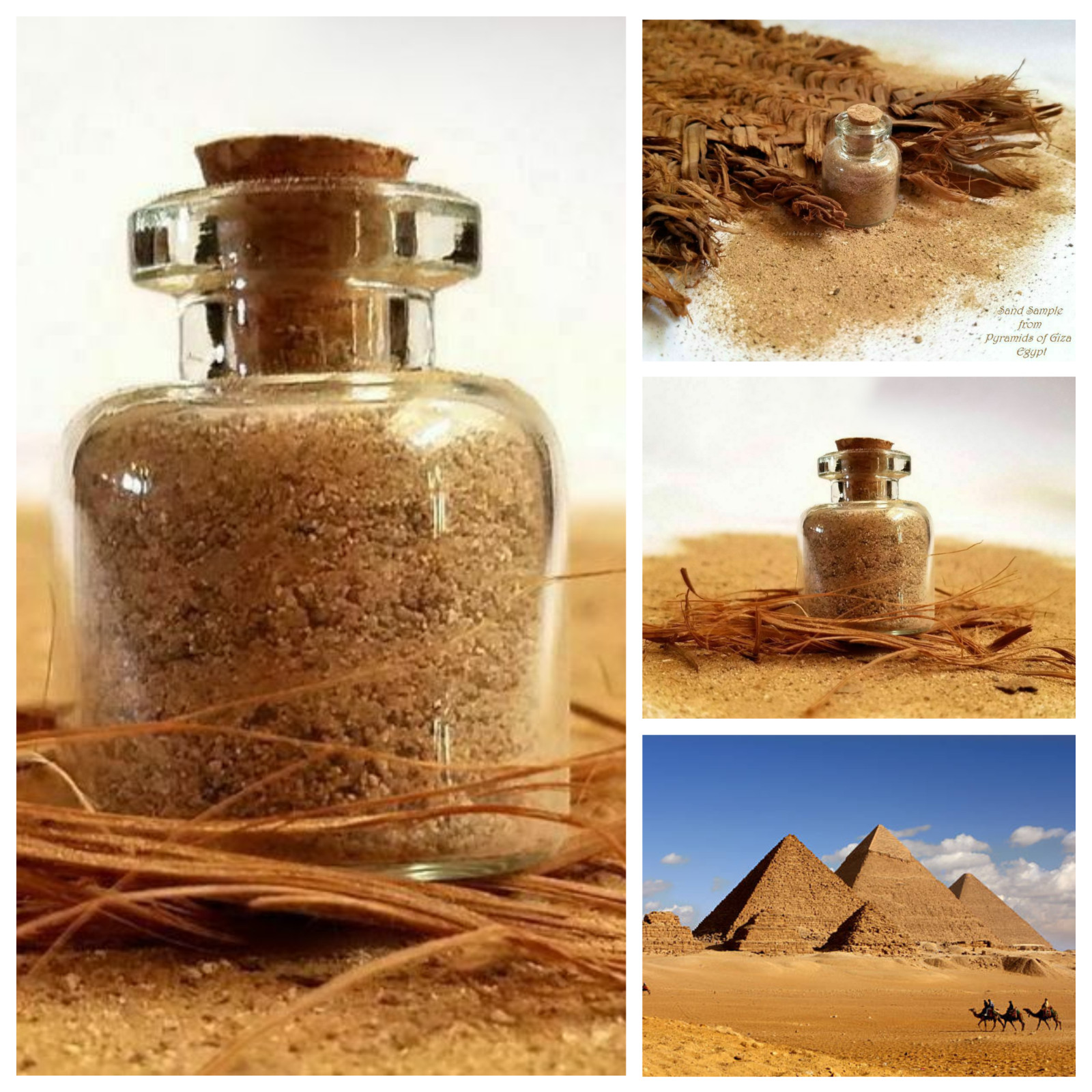 𓂀 Ancient Pyramids Of Giza 𓁈 Bottled Sand 𓅊 Egypt 𓁢 Gift 𓋹 Souvenir 𓂀