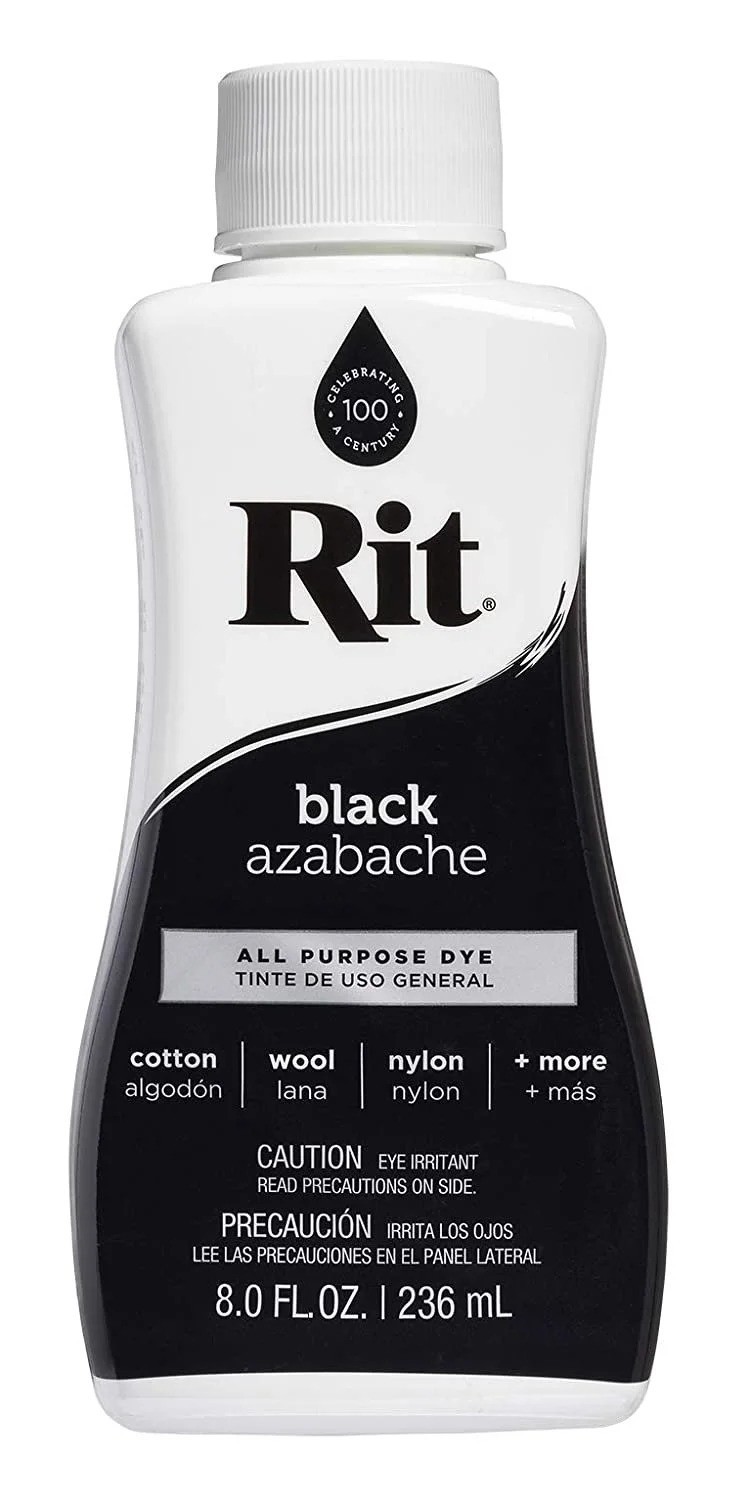 (2 pack) Rit, All Purpose Liquid Dye, Black, 8 fl oz Free Expedited Shipping