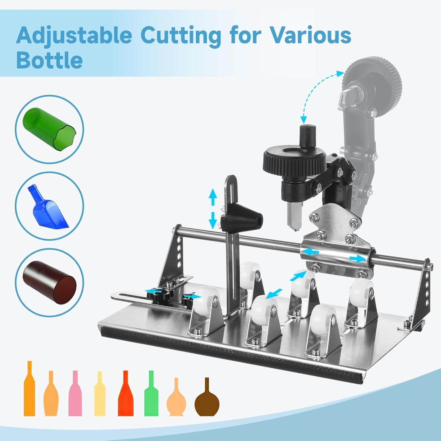Glass Bottle Cutter Kit Wine Bottle Cutting Tool All Shapes Cut Glass Bottles