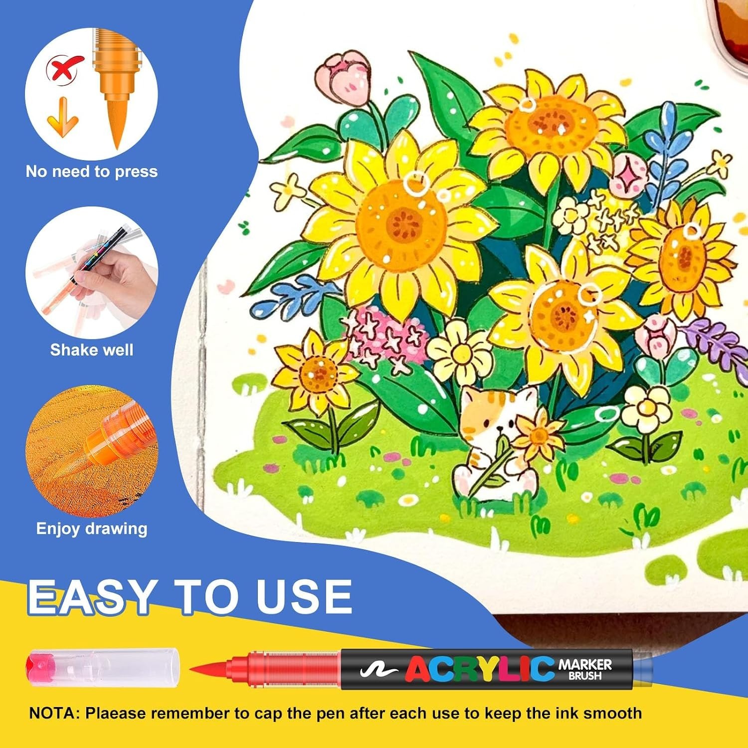 Eco-Friendly 240 Acrylic Paint Pens Assortment