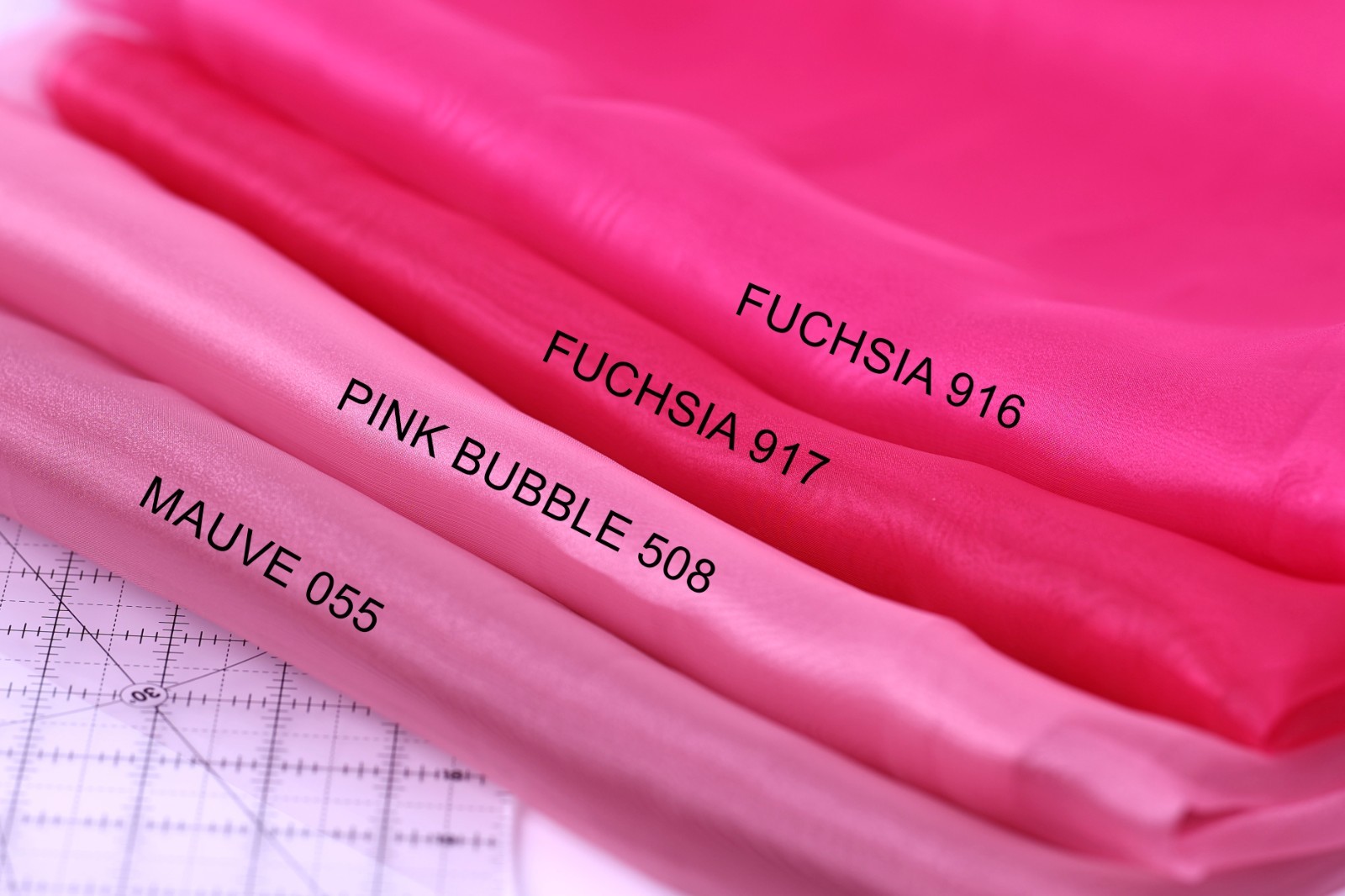 47 colors Crystal Sheer Organza Fabric By the Yard for Wedding, Costumes, Decor