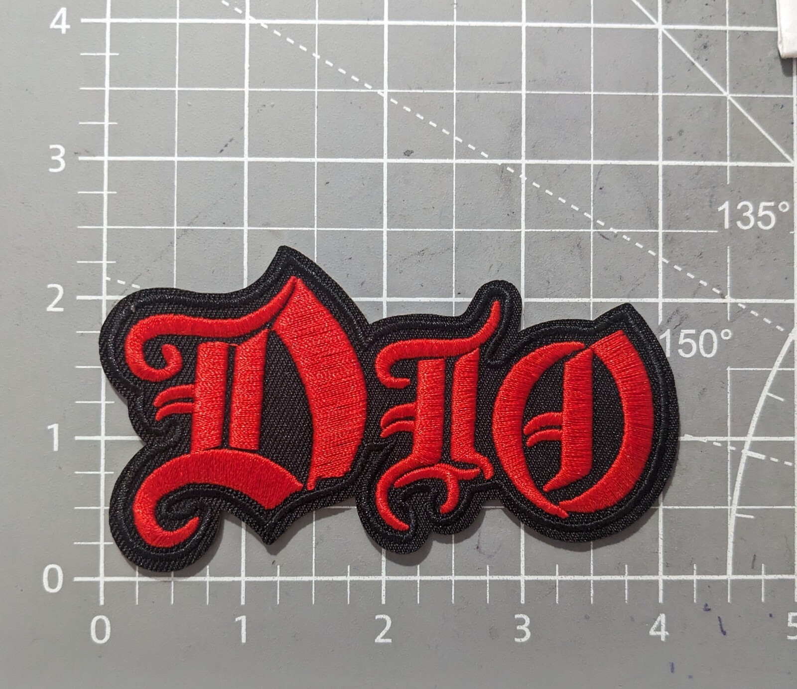 Dio Patch Heavy Metal Rock Band 80s Music Embroidered Iron On 2.25×4″