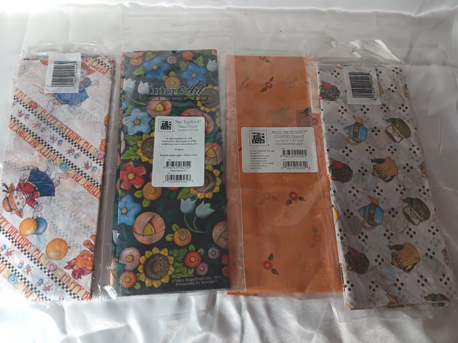 MARY ENGELBREIT Printed Tissue Paper – You Choose – Happy Birthday, Teapots, +