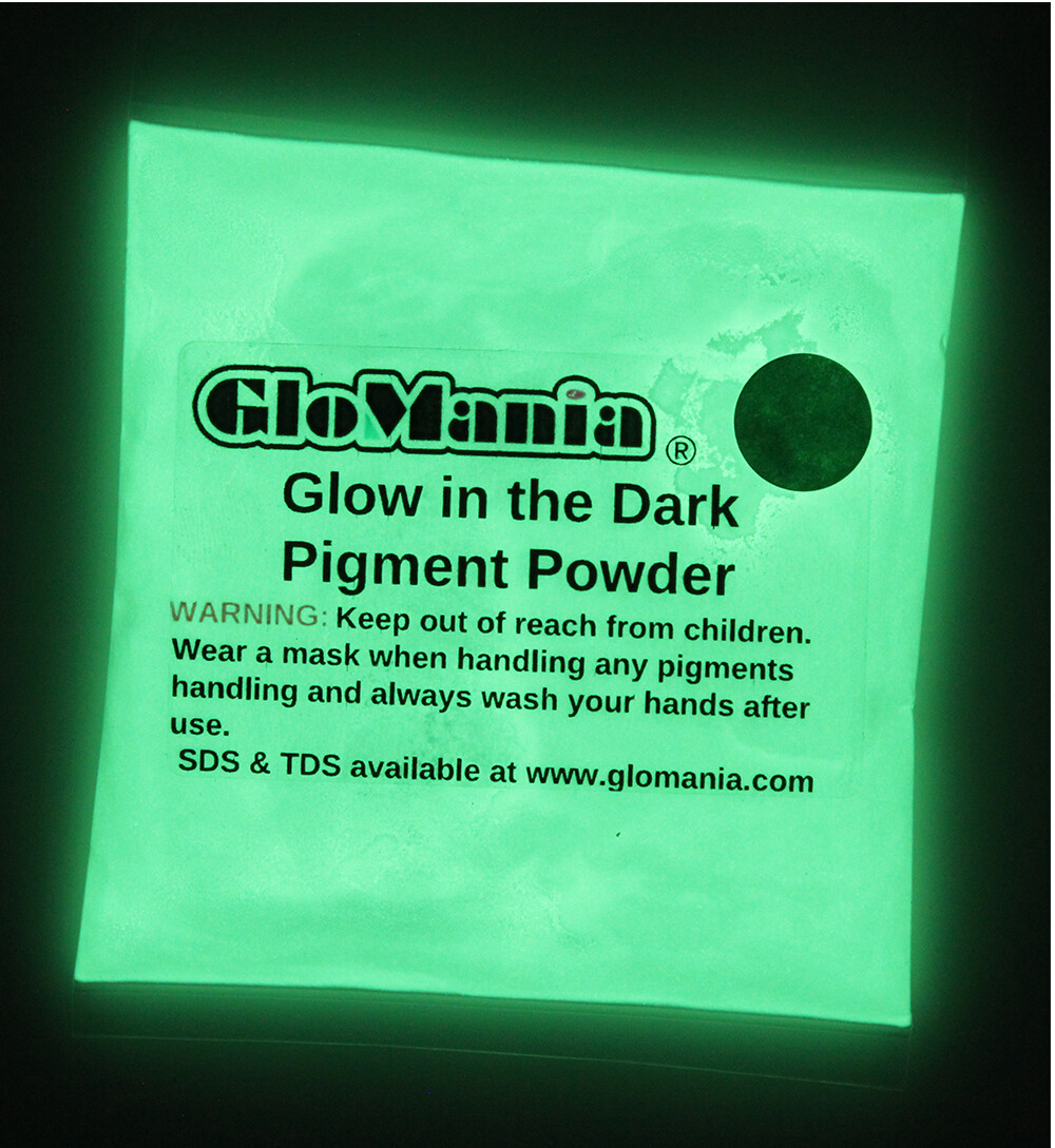 GREEN Glow in the Dark Pigment Powder 10g, Invisible, Resin Coating, Art