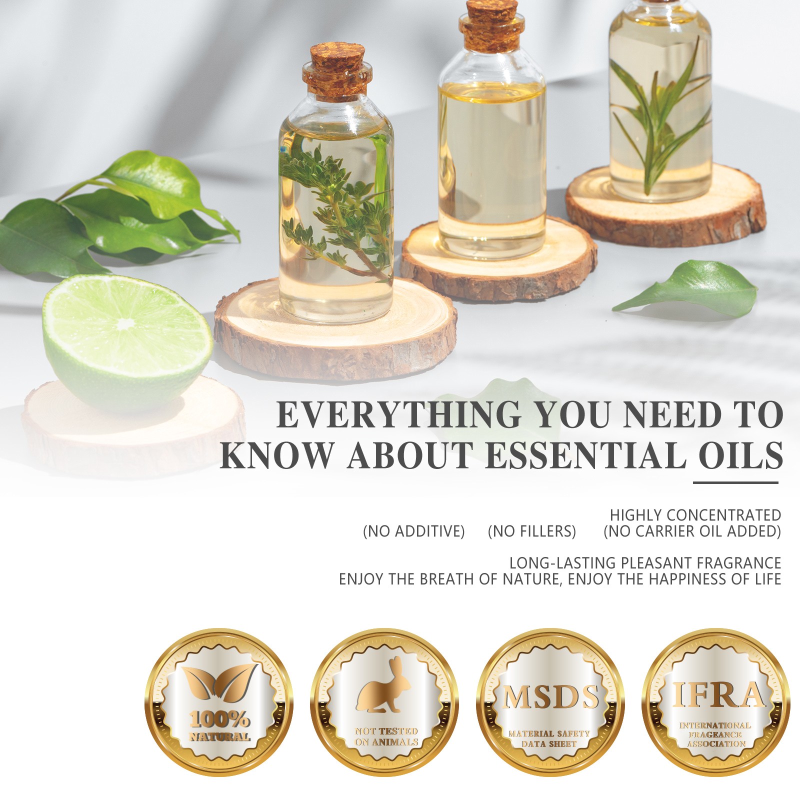 MAYJAM Essential Oils 3.38 oz 100% Pure & Natural Therapeutic Grade Aromatherapy